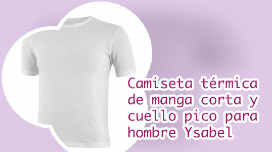 Camiseta interior termica hombre manga corta